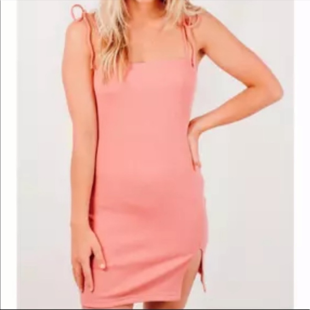 'Gone Off the Rails' Ribbed Slit Mini Dress - Picture 5 of 8